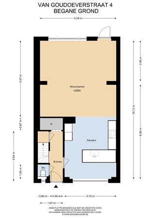 Floorplan - Van Goudoeverstraat 4, 6166 XC Geleen